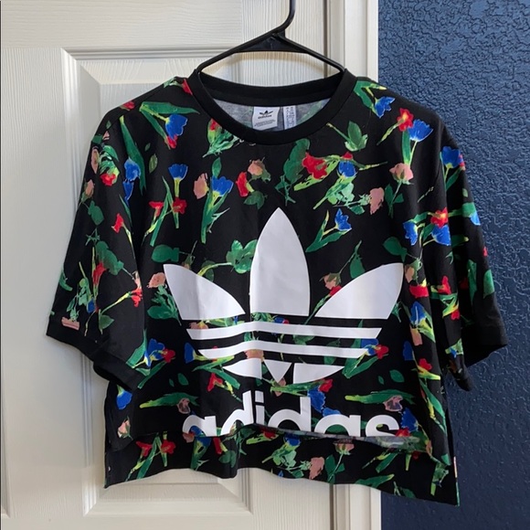 adidas Tops - Adidas floral T-shirt